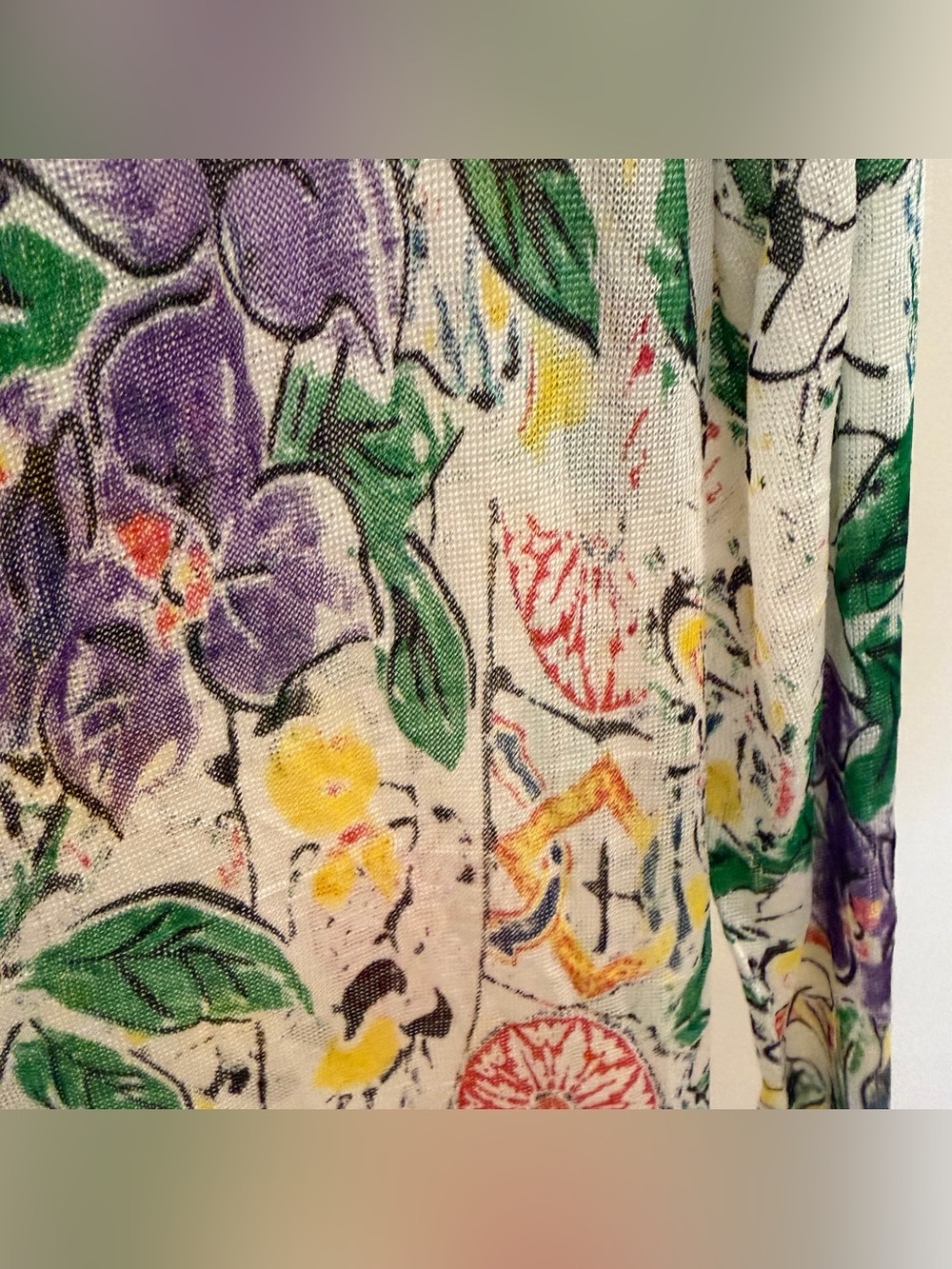 Authentic Dolce & Gabbana 100% Silk Floral Print Cardigan Sweaters | IT 36 - Picture 9 of 12